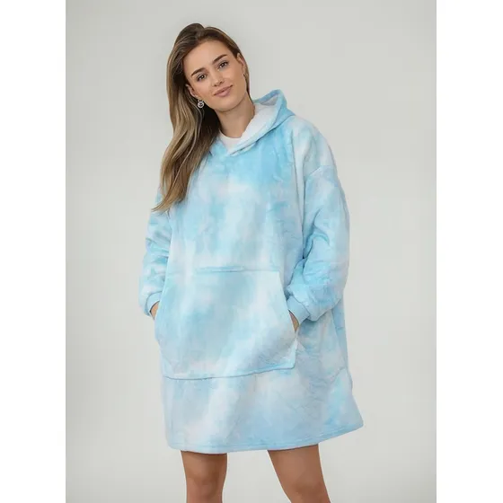Buzo Manta Canguro Gigante Poncho Corderito Unisex - Sherpa