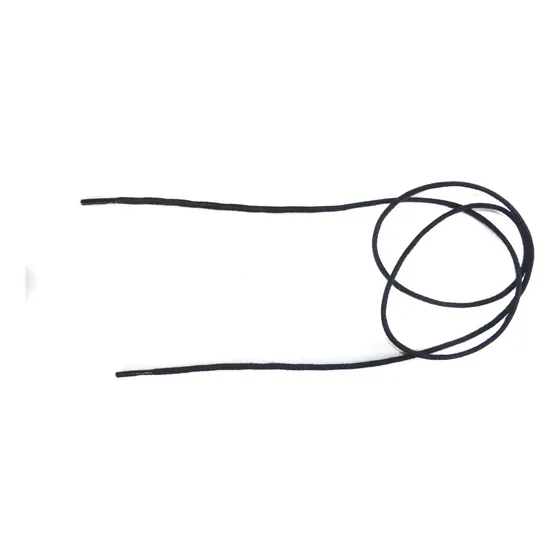 Cordones Para Zapatos Vestir Encerados Cola Ratón 75 Cm Color Negro