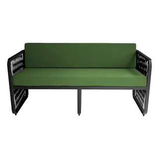 Namoradeira Externa Alumínio Corda Náutica Verde Santiago 147cm