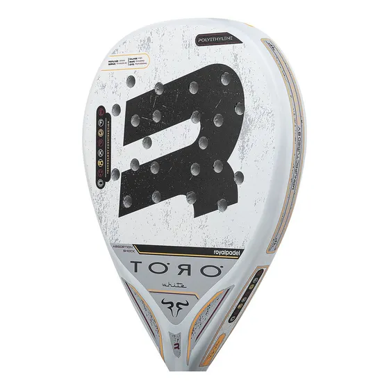 Paleta Royal Padel Toro Blanca Foam Fibra De Vidrio Lagrima