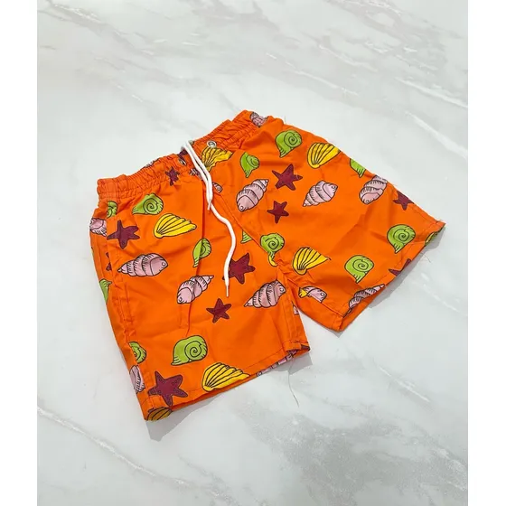 Short 33887 De Niño Playero Senador Estampado Con Malla