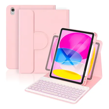 Carcasa Funda 360° Con Teclado Para iPad 10ma Gen / 11va A16