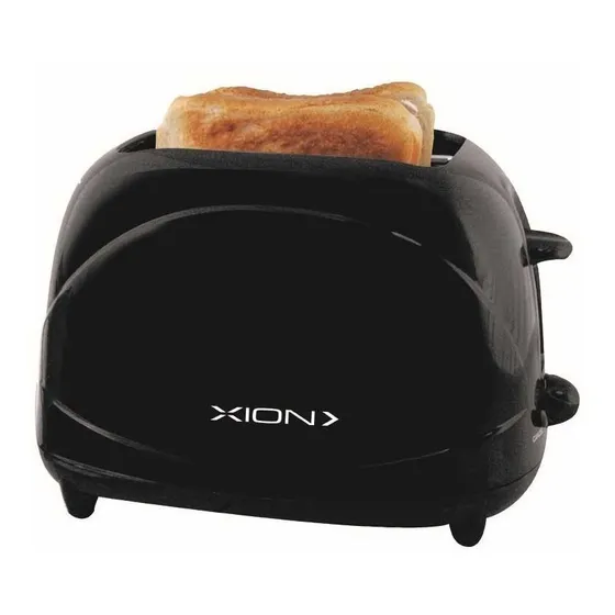 Tostadora Doble Ranura Xion 2 Panes Xi-to202 Color Negro