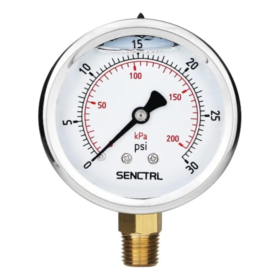 Medidor De Presión De 0 A 30 Psi, Relleno De Glicerina