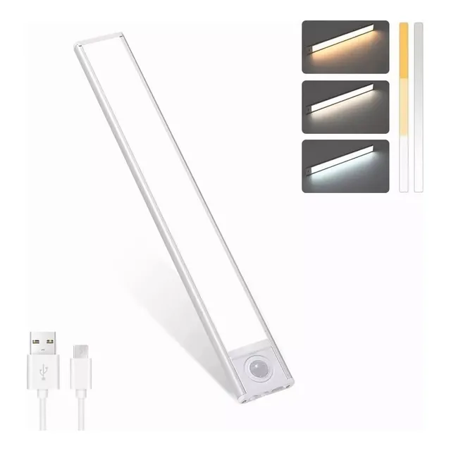 Luz Clóset Barra Con Sensor Movimiento 30cm Lámpara Armario