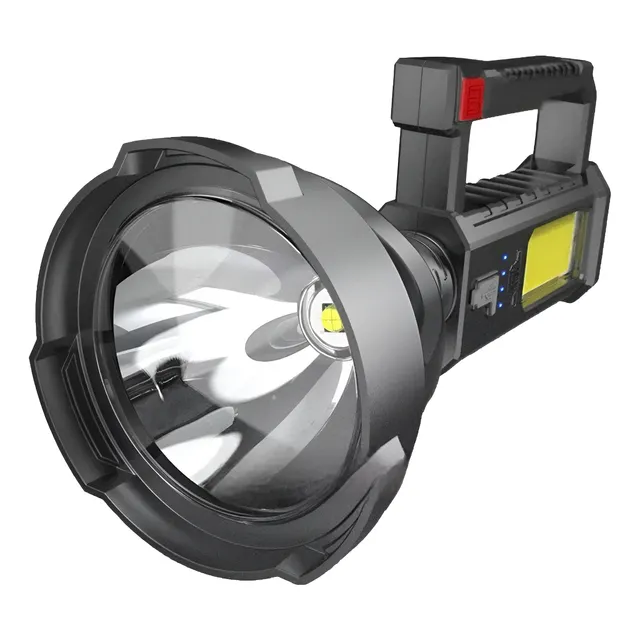 Linterna Foco Farol Led Recargable Usb Caza Pesca Camping