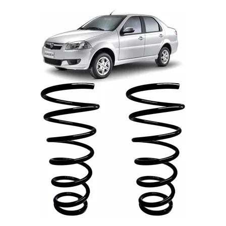 2 Molas Traseiras Reforçadas Gás Gnv Siena 1998 A 2012