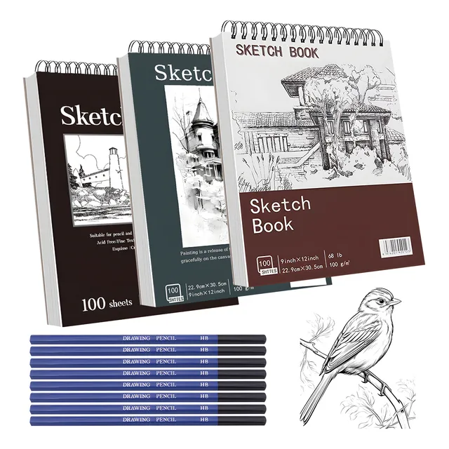 Cuaderno A4+ De Boceto Y Dibujo 600 Páginas Blank Sketchbook