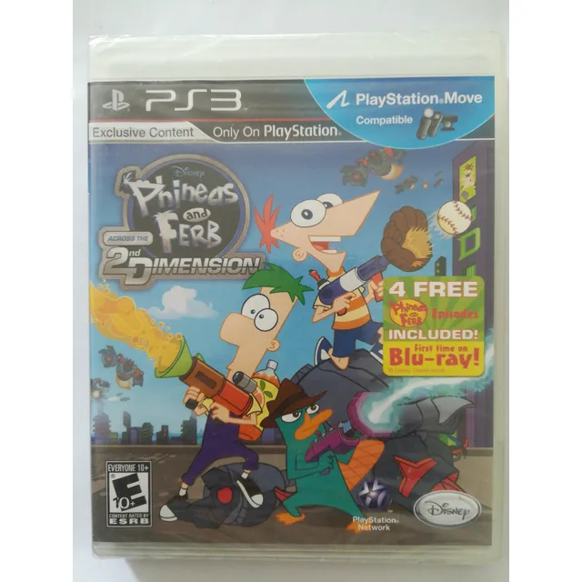 Phineas And Ferb Across The 2nd Dimension Ps3 Nuevo Original