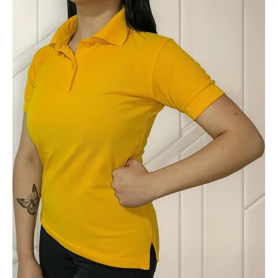Camiseta Tipo Polo Color Dama Mujer.