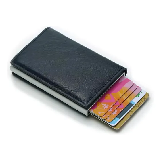 Billetera Y Tarjetero Cuero Pu  Tarjetas Proteccion Rfid