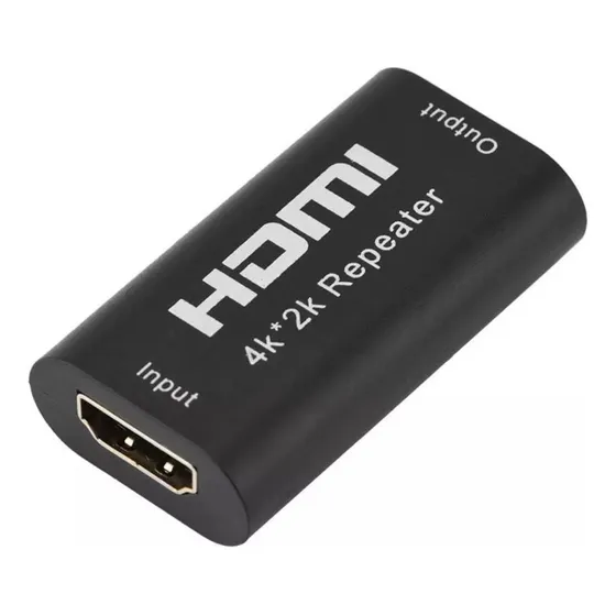 Adaptador Extensor Repetidor Amplificador Hdmi Femea 4k 2k