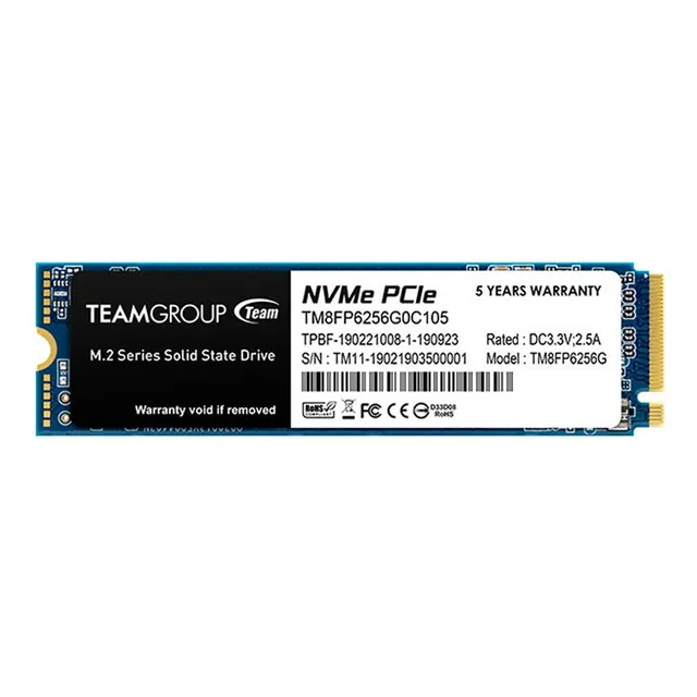 Unidad En Estado Solido Mp33 M.2 Pcie Ssd, 256gb, Dc +3.3v Negro