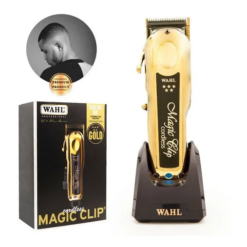 Maquina Profesional Magic Clip Gold Inalámbrica Barberia