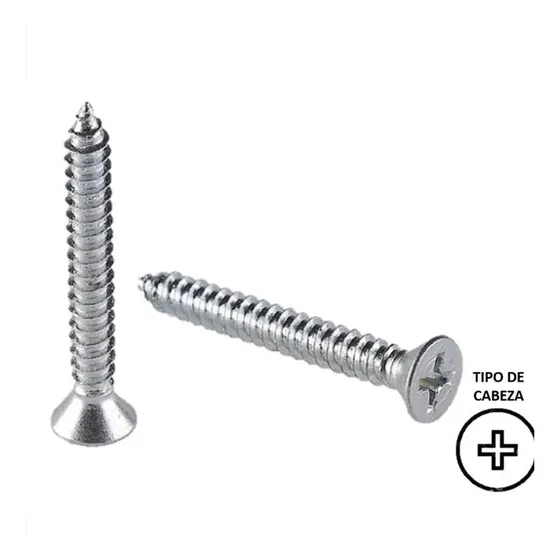 Pija Plana Ph Inox T304 #8 X 1 1/2  1000 Pzs *