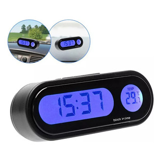 Reloj Termómetro Electrónico Para Salpicadero De Coche Reloj Termómetro Electrónico Para Salpicadero De Coche