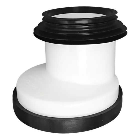 Manguito Wc Excentrico C/junta Y Adaptador 90 Mm Hoffens 61017