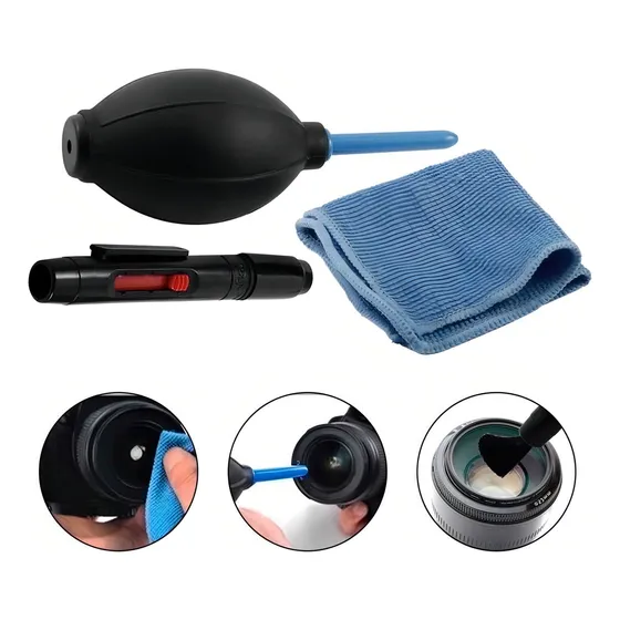 Kit De Limpieza Cámara Lente Fotografía Ohmyshop