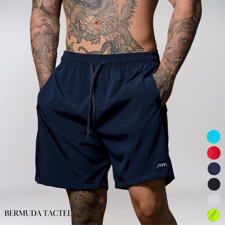 Bermuda Tectel Masculino Leve Fresca Bolsos Frontais Bermuda Tectel Masculino Leve Fresca Bolsos Frontais