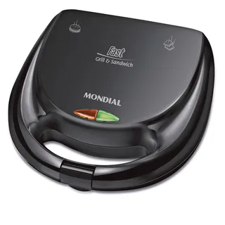 Sanduicheira Fast Grill E Sandwich Mondial Preto 750w S-12 Sanduicheira Fast Grill E Sandwich Mondial Preto 750w S-12