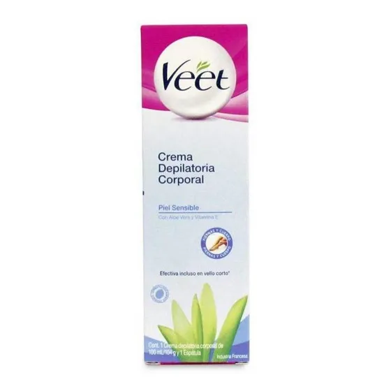 Veet Crema Depilatoria Piel Sensible 100 Ml.