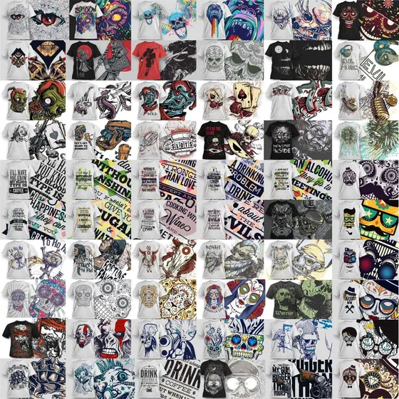 10000 Vectores Premium De Remeras Sublimar Serigrafía Plotter
