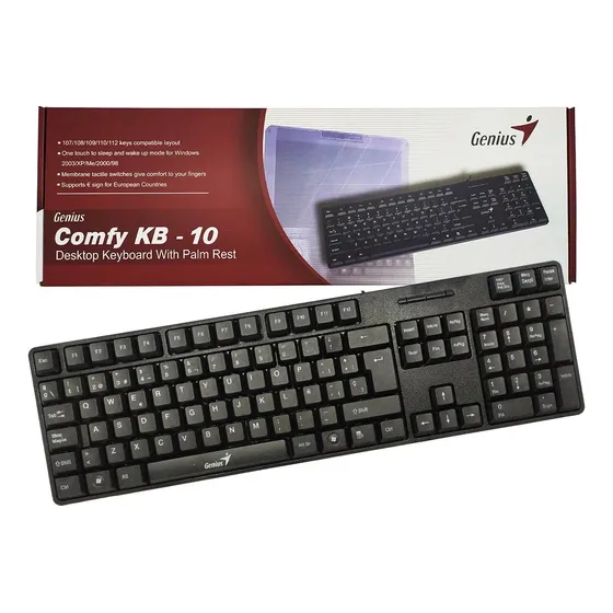 Teclado Genius Usb Comfy Kb 10 Alambrico Usb Pc Laptop
