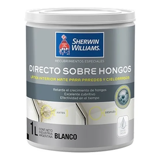 Latex Interior Mate Directo Sobre Hongos Sw 1 Lt - Prestigio