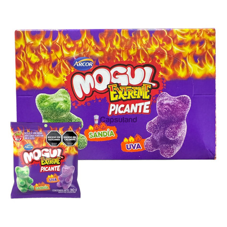 Gomitas Mogul Extreme Picante Sandia Y Uva Con Sandia Y Uva Picantes Sin Tacc 30 g 12 u Gomitas Mogul Extreme Picante Sandia Y Uva Con Sandia Y Uva Picantes Sin Tacc 30 g 12 u