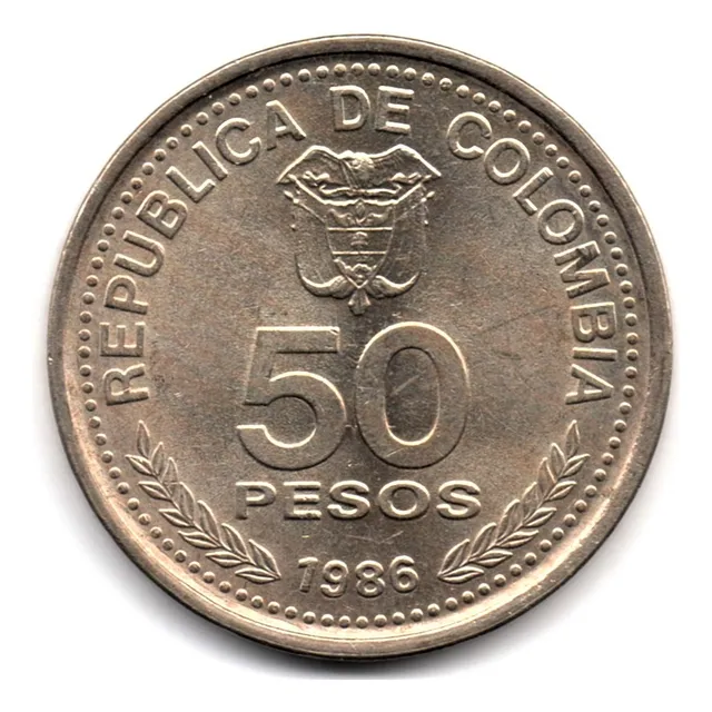 50 Pesos 1986 Centenario Constitución Nacional De 1886