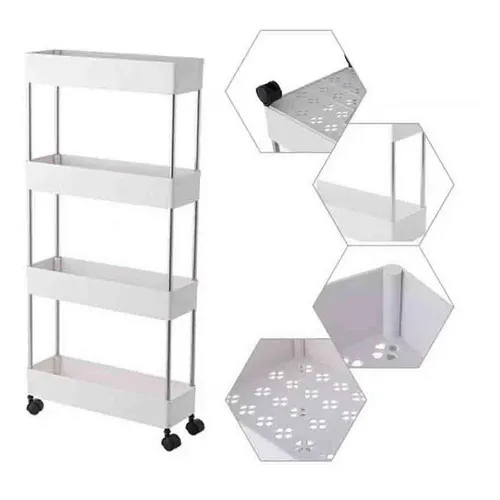 Carrito organizador de 4 niveles para cocina de frutas y alimentos