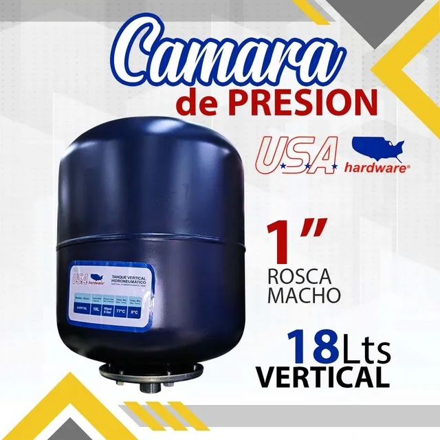 Camara De Presion Usa 18lts Vertical Rosca Macho / 11954