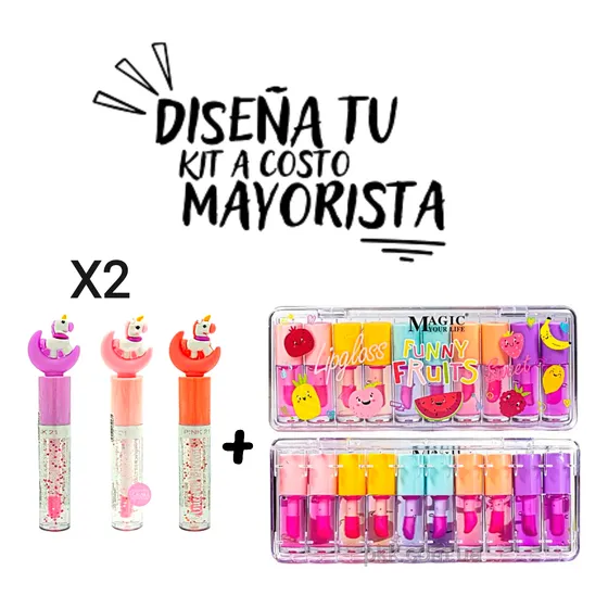 Brillo Gloss Magico Escarchado Unicornio Conejo Miss Betty