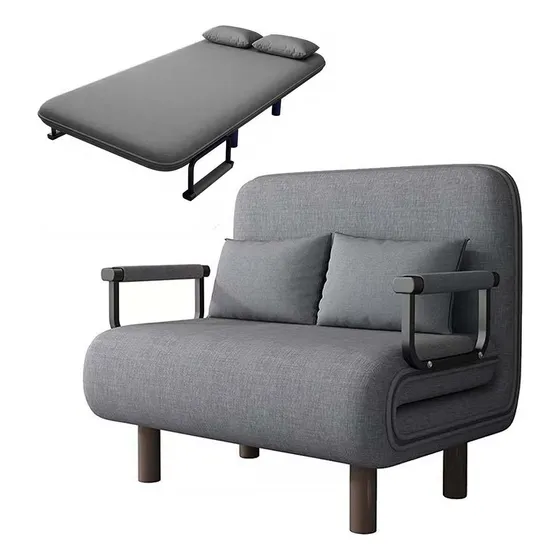 Sofá Plegable Doble Cama Reposabrazos De Cinco Pisos