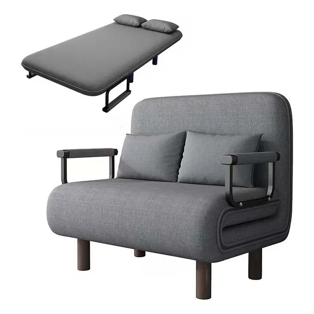 Sofá Plegable Doble Cama Reposabrazos De Cinco Pisos