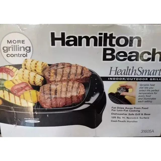 Parrillera Plancha Tostadora Grill Electrica Hamilton Beach
