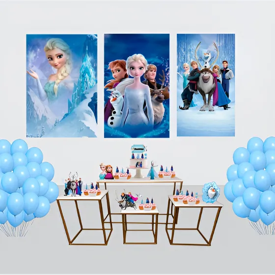 Decoração Só Um Bolinho Aniversário Frozen Festa Simples