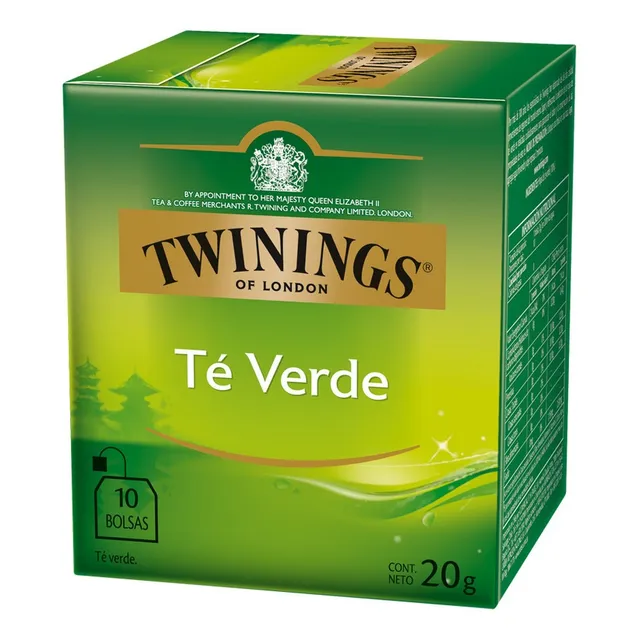 Te Twinings Té Verde Caja X 10 Saquitos De 20 Gramos
