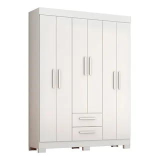 Guarda-roupa Casal 6 Portas Gavetas Cabideiro Guarda-roupa Casal 6 Portas Gavetas Cabideiro