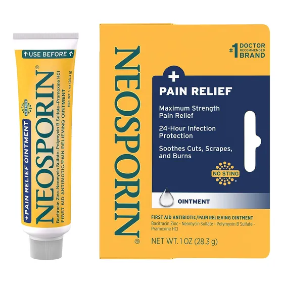 Neosporin Oinment Máxima Fuerza Alivio Dolor Quemaduras 28g