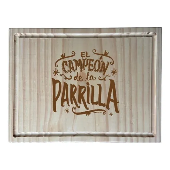 Tabla Grabada Asado Pizza Personalizada