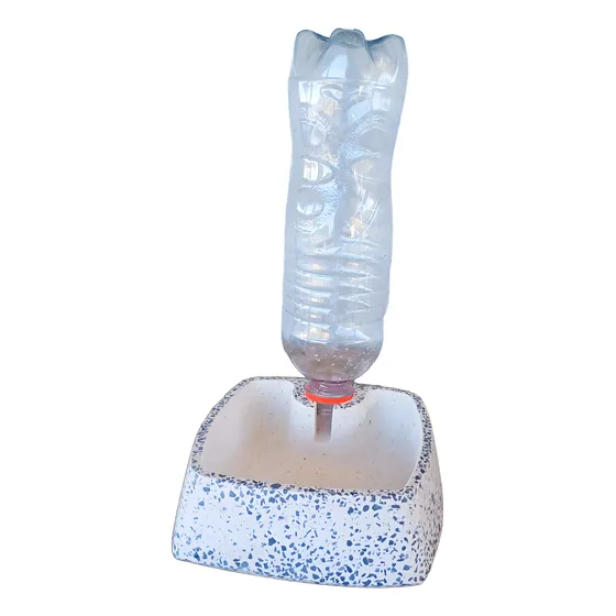 Bebedouro Automático 350ml+garrafa Pets,gatos,cão Granitina
