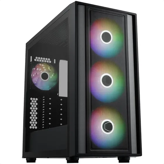 Gabinete Cooler Master Masterbox 600 Argb 4ventilador Vidrio