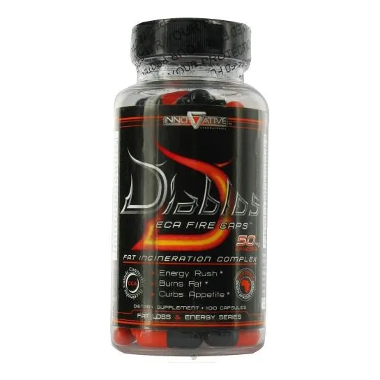 Suplemento en tabletas Diablos ECA Fire de Innovative Diet Labs