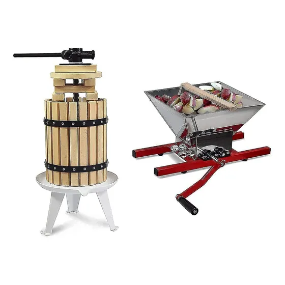 Cesto Madera Maciza 1,6 Galon L Trituradora Clasica Vino 7