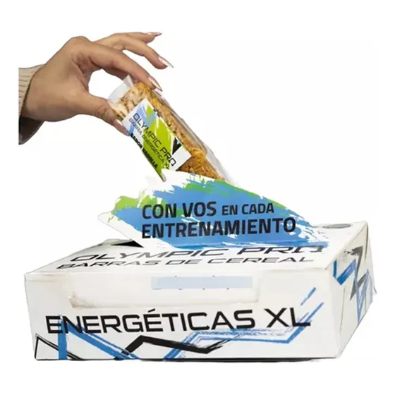 4 Cajas Barritas Energéticas X 18 Xl, 60 Gramos C/u Olympic