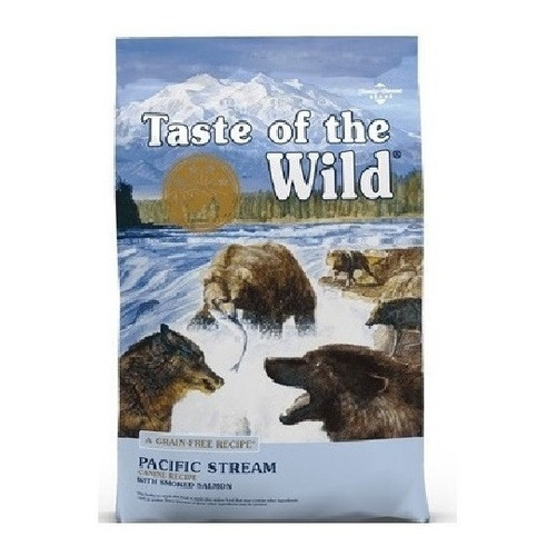 Alimento Taste of the Wild Pacific Stream Canine para perro adulto todos los tamaños sabor salmón en bolsa de 18kg