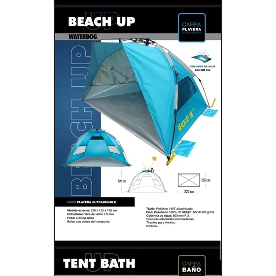 Carpa Playera Waterdog Autoarmable Beach Up 