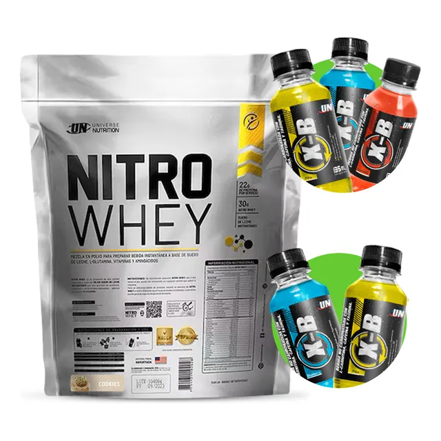 Nitro Whey 5kg Proteína Un Cookies + Regalos