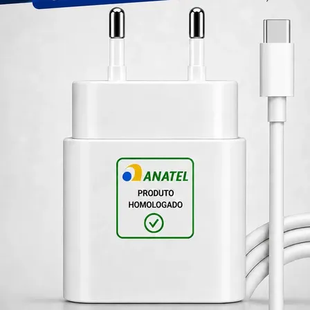 Carregador Turbo Super Rápido 30w Para iPhone 15 16 17 Pro Max - Cabo Blindado Tipo Usb C 3tech